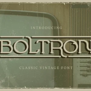 Boltron Font